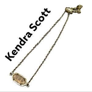 Kendra Scott Gold Bracelet With Light Pink Stone💕